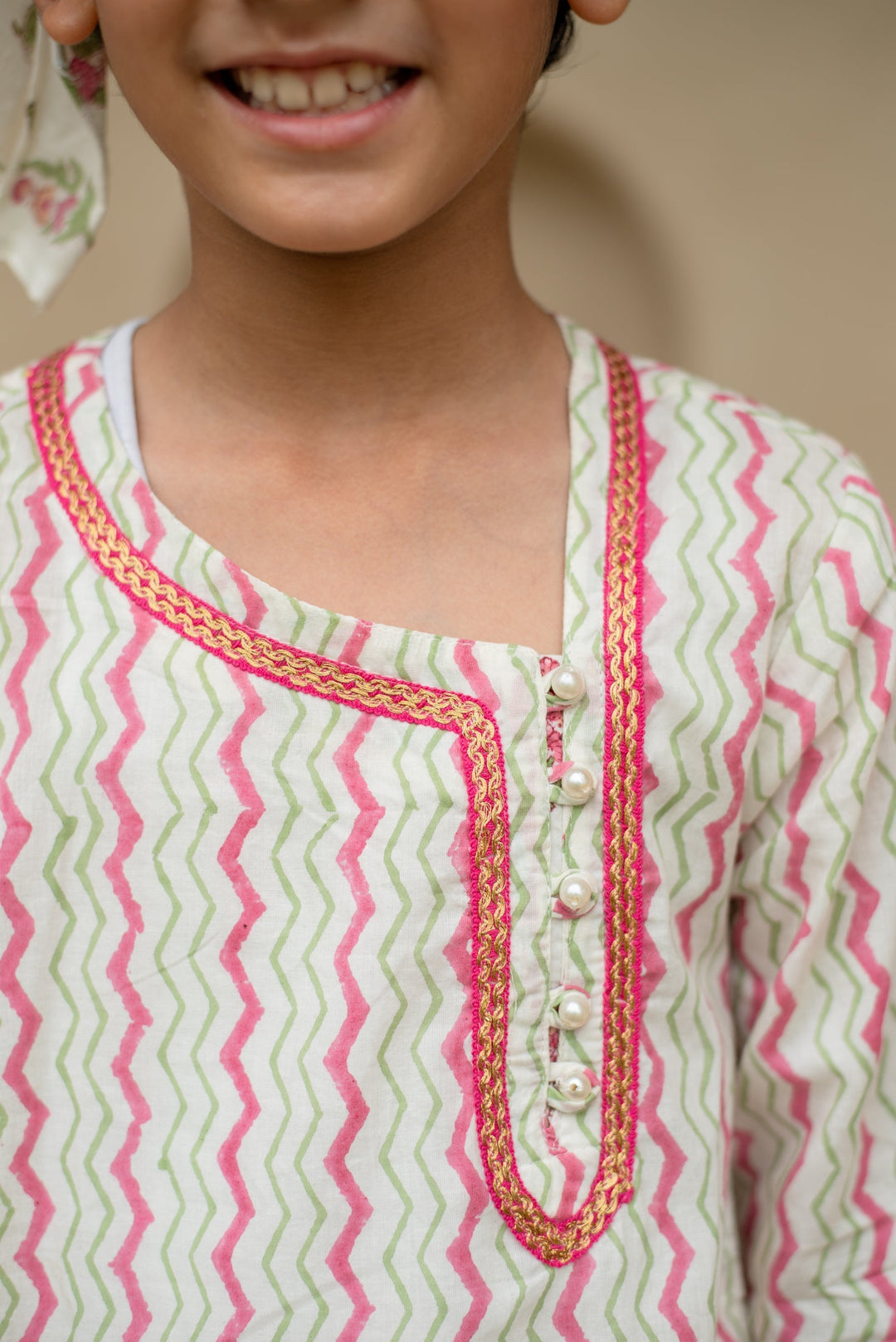 Chevron Kurta Set | SHOBITAM