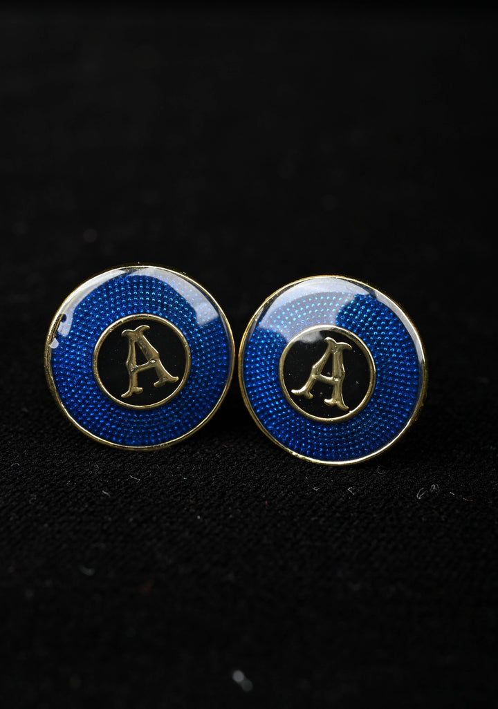Stylish A Monogram Cufflinks