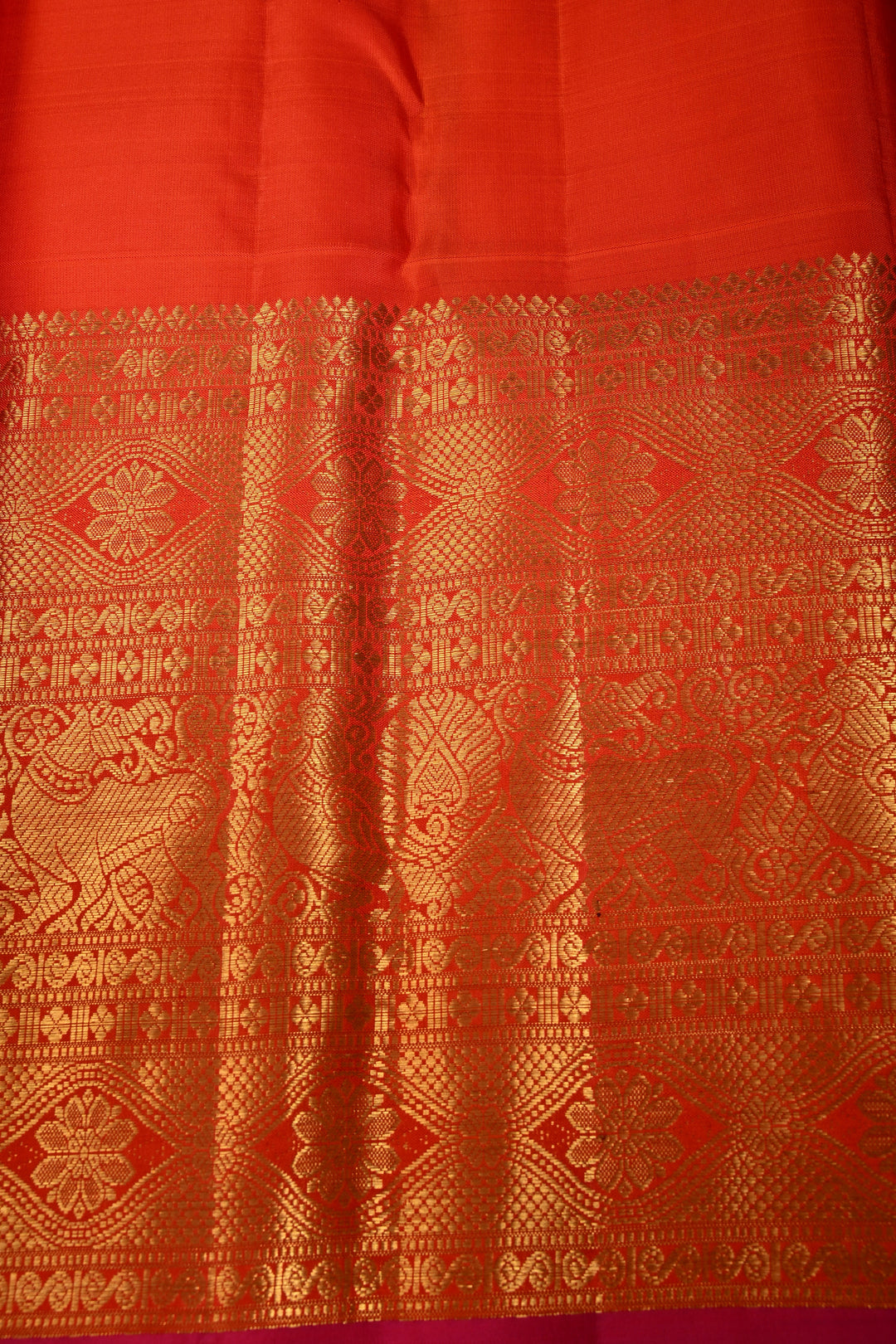 Rani Pink Zari Checks Pure Gadwal Silk Saree with Zari Buttis and Contrast Wide Zari Border | SILK MARK CERTIFIED | SHOBITAM