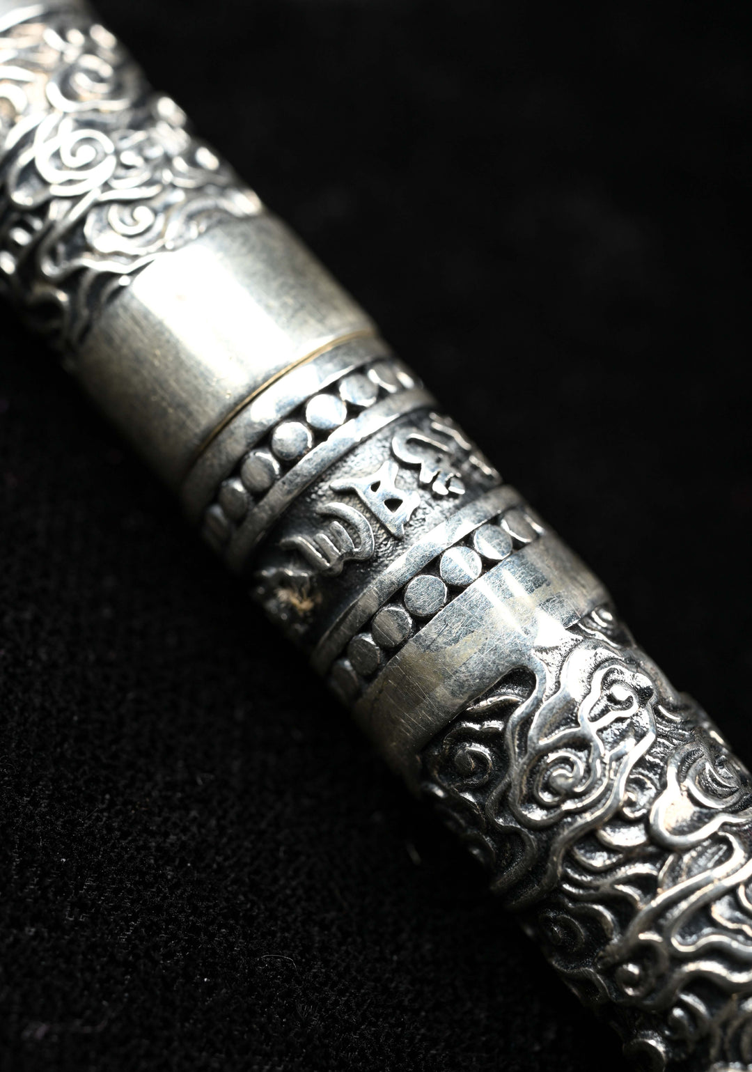 92.5 Silver Ballpoint Hollow Carved, Business Signature Pen