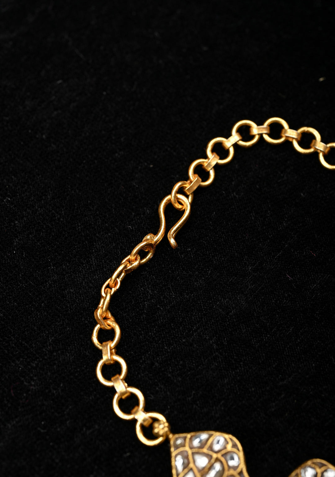 92.5 Silver Kundan Bracelet / Necklace