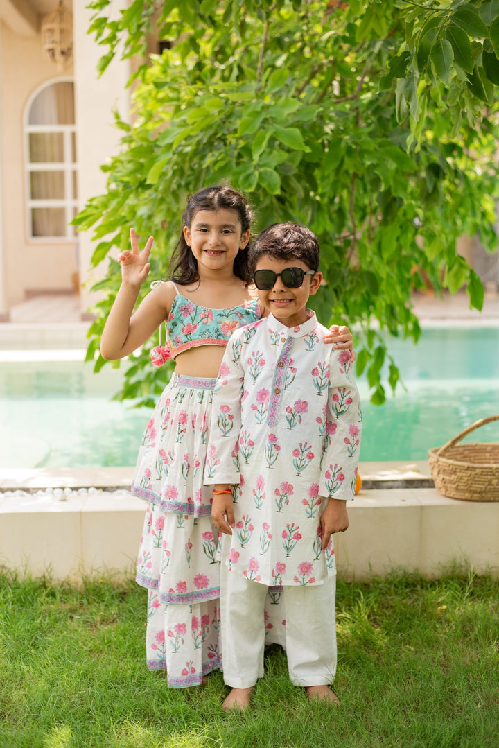 Firozi Skirt Set | SHOBITAM
