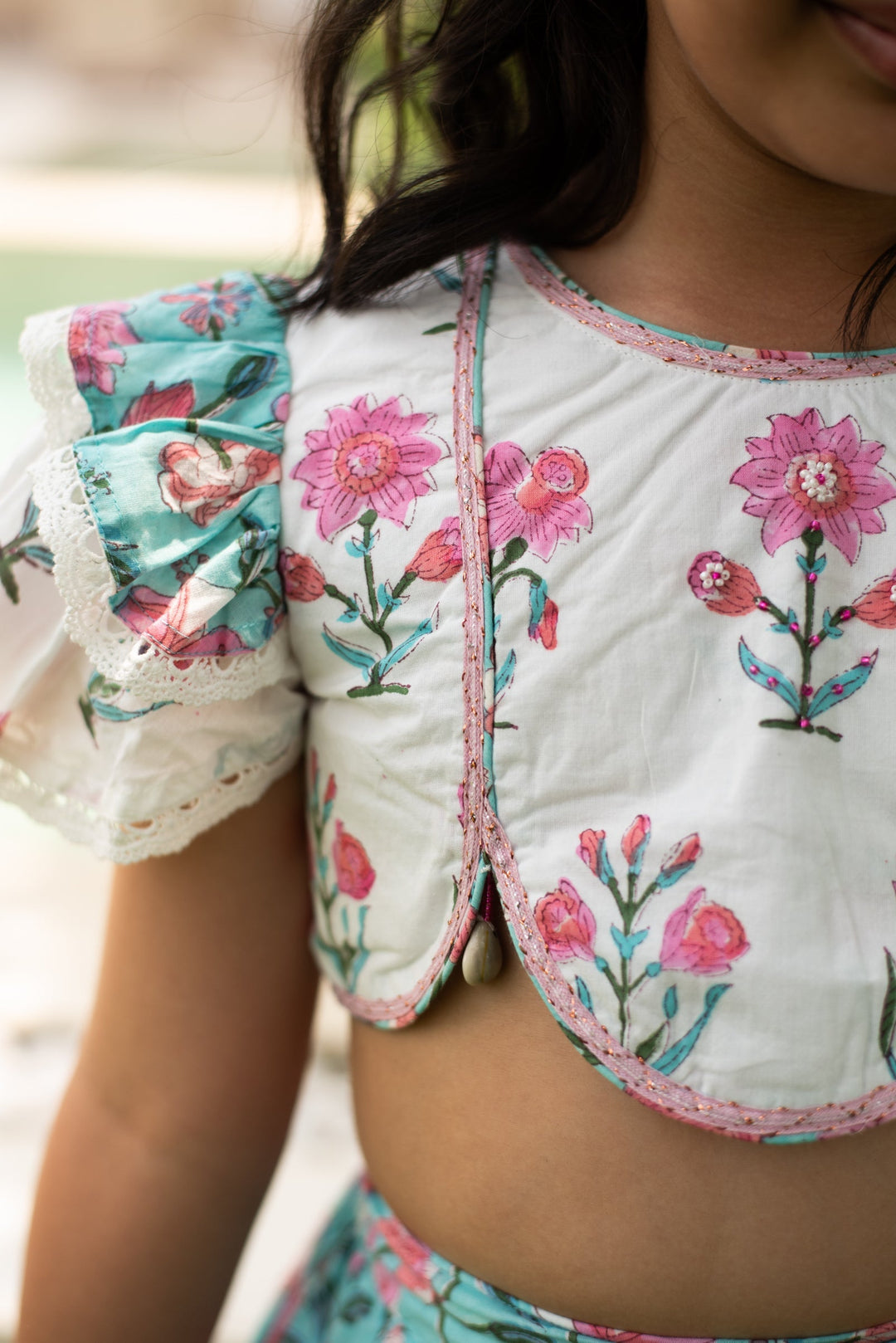 Firozi Lehenga Set | SHOBITAM