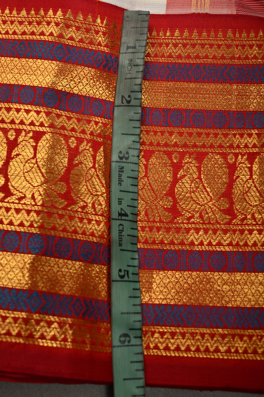 Exquisite Multicolor Korvai Pallum Pazhamum Kanjivaram Silk Saree with Zari Checks and Zari Border | SILK MARK CERTIFIED | SHOBITAM