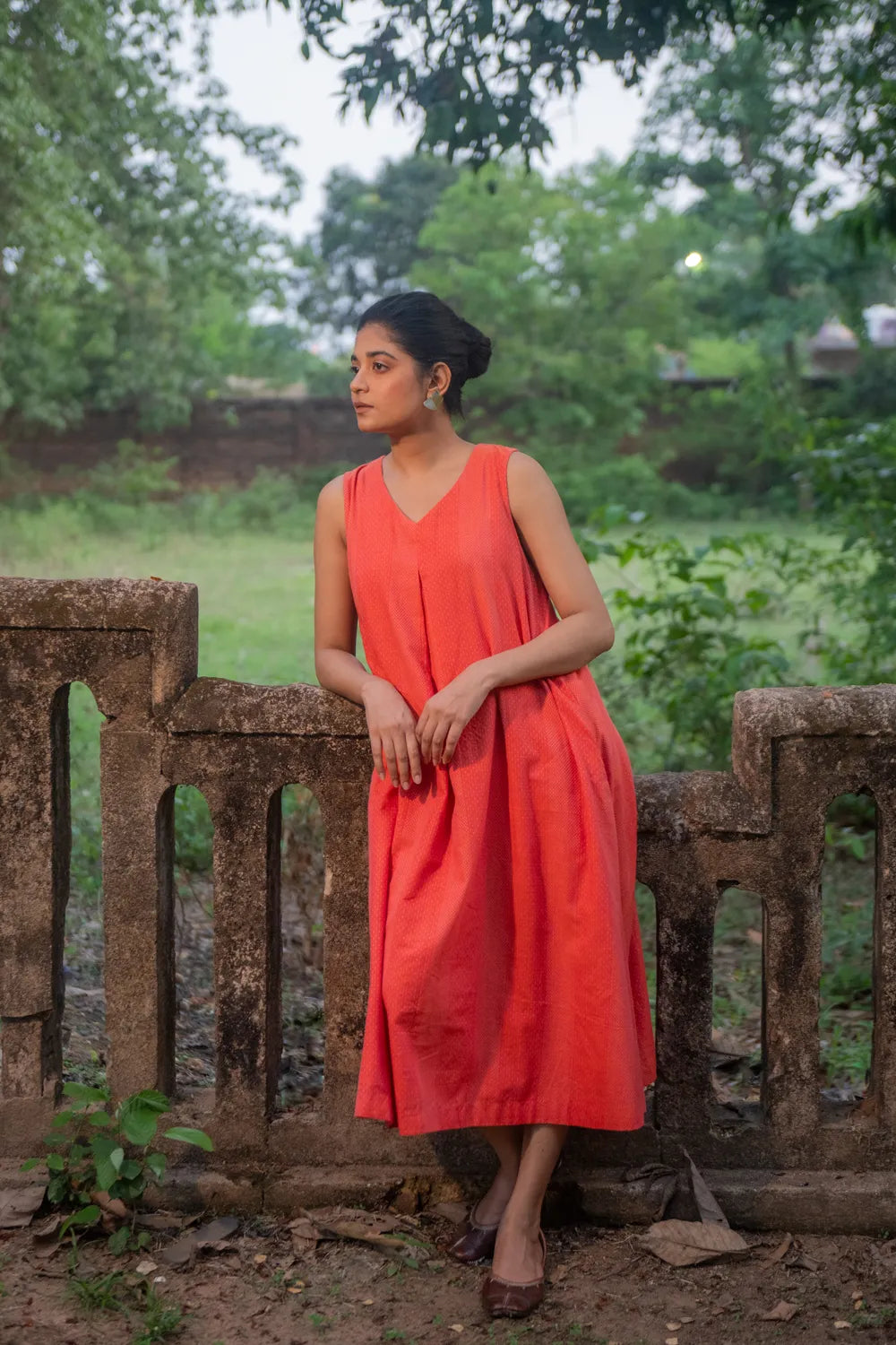 Marigold South Cotton Dress | SHOBITAM