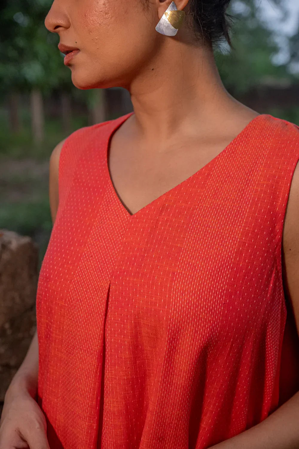 Marigold South Cotton Dress | SHOBITAM