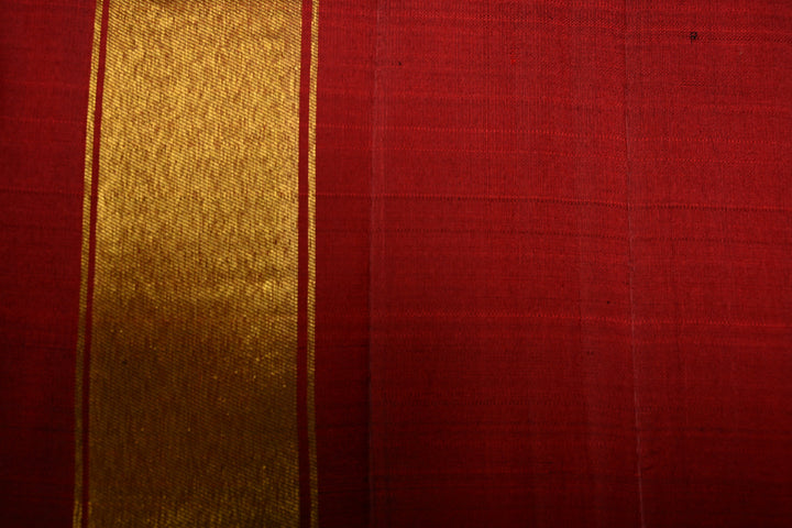 Deep Bottle Green Pure Kanjivaram Silk Saree with Meenakari Temple Zari Border   | SILK MARK CERTIFIED | SHOBITAM