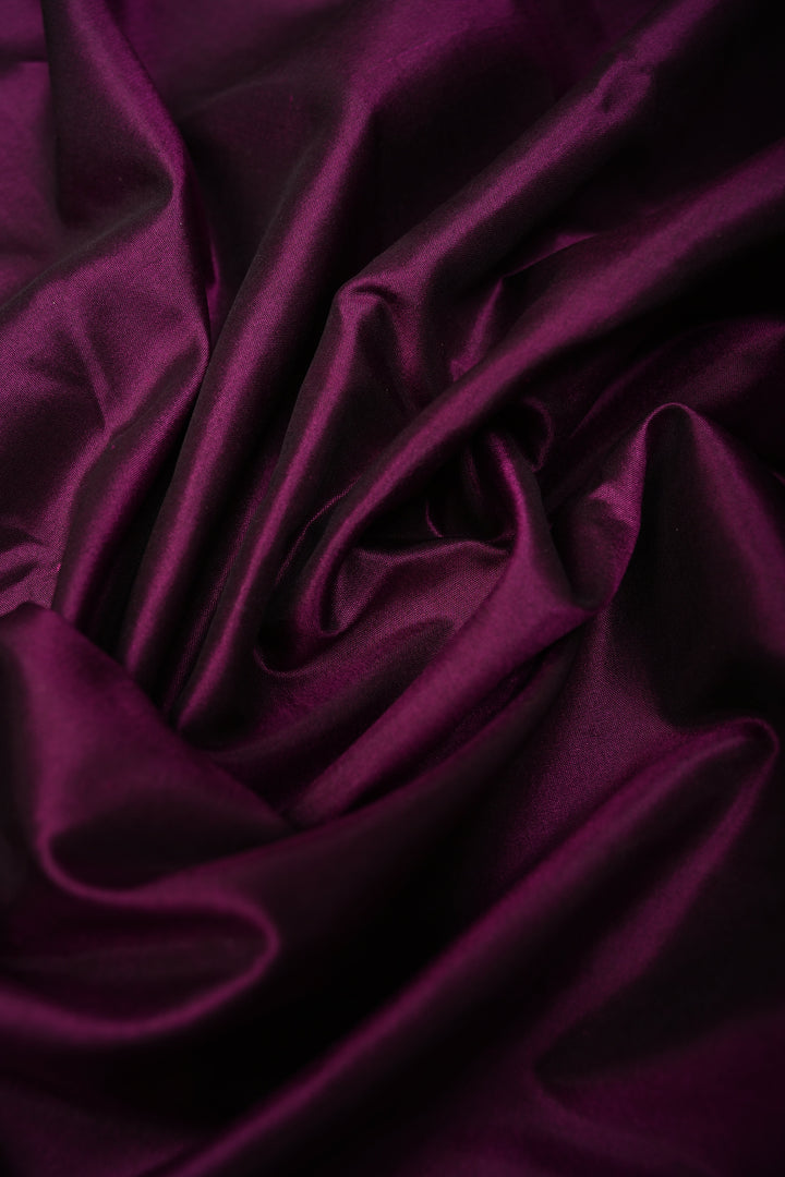 Eggplant Purple Banarasi Katan Silk Saree with Koniya Motifs and Zari Border | SILK MARK CERTIFIED | SHOBITAM