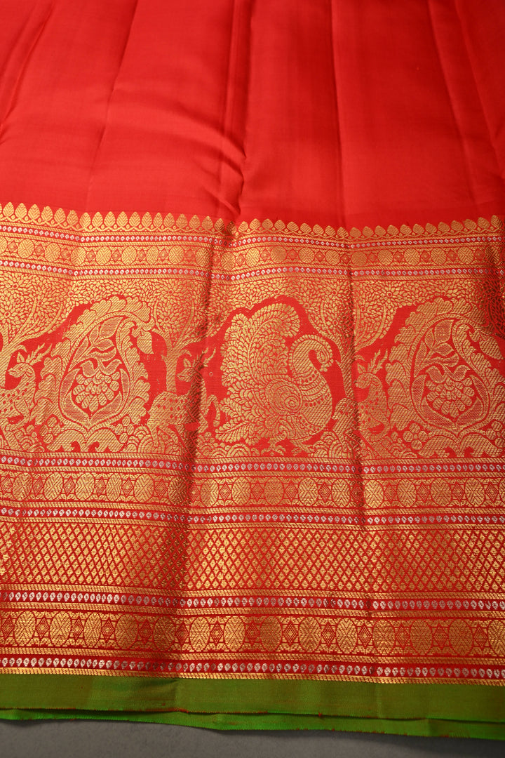 Blush Pink Gadwal Silk Saree Ornate Sona Rupa Zari Stripes and Contrast Wide Zari Border | SILK MARK CERTIFIED | SHOBITAM