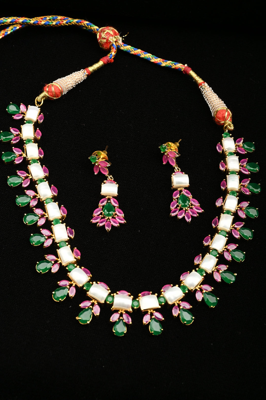 Traditional Kundan Stone Necklace Set  | SHOBITAM