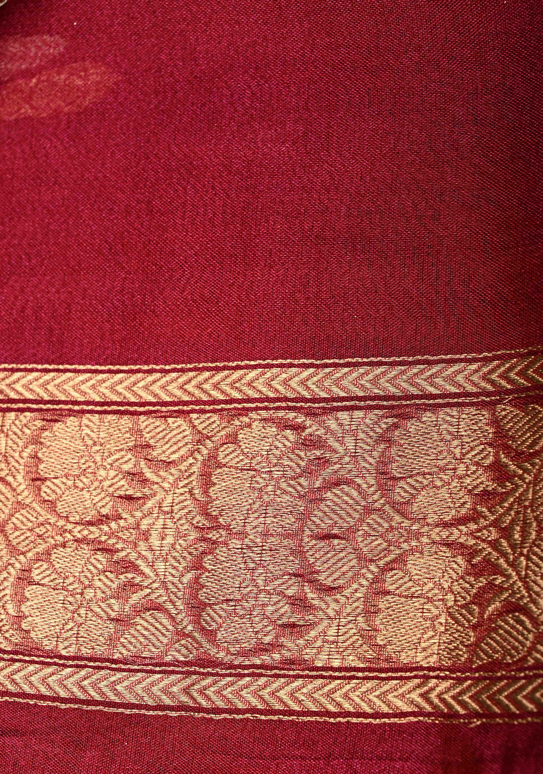 Raspberry Pink Banarasi Organza Silk Saree with Sona Rupa Zari Buttas and Fancy Lace Trim Border | SILK MARK CERTIFIED | SHOBITAM