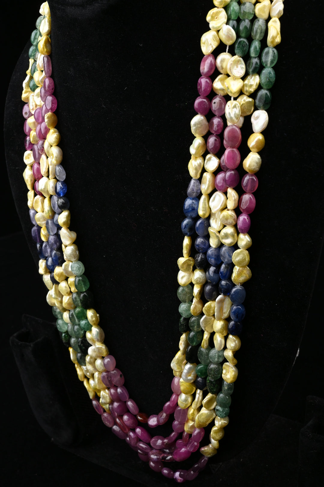 Carnival of Gems Multicolor Festival Necklace | SHOBITAM
