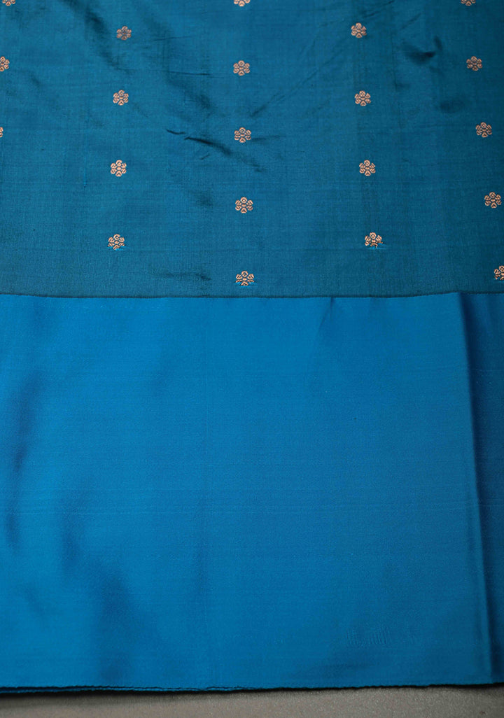 Black Banarasi katan Silk Saree with Contrast Zari Border | SILK MARK CERTIFIED | SHOBITAM