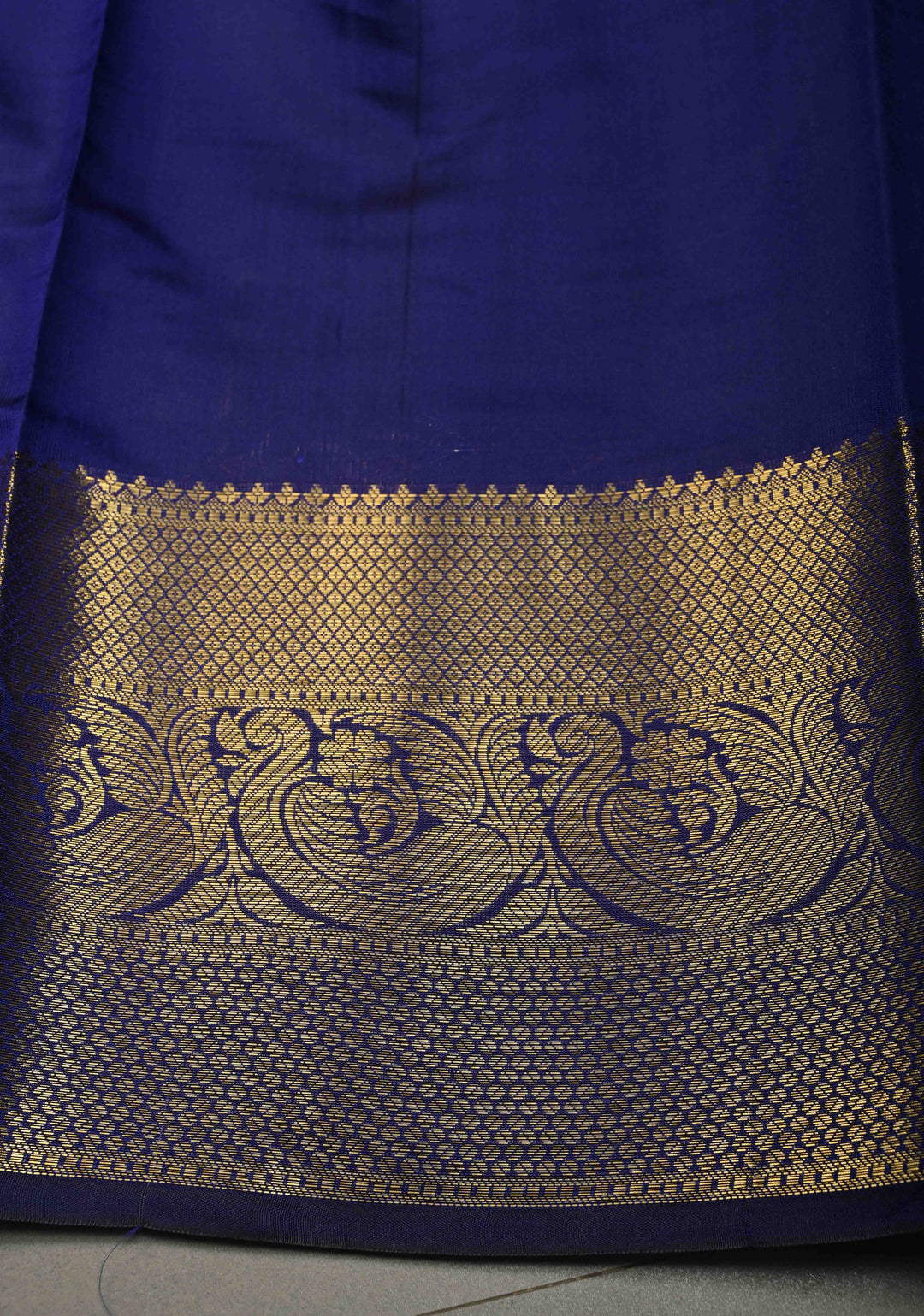 Deep Purple  Semi Silk Saree with Sona Rupa Zari Buttis Brocade and Zari Border