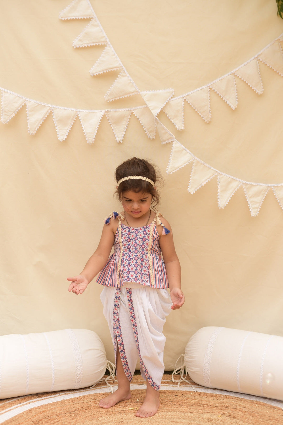 Meera Dhoti Crop-Top Set | SHOBITAM