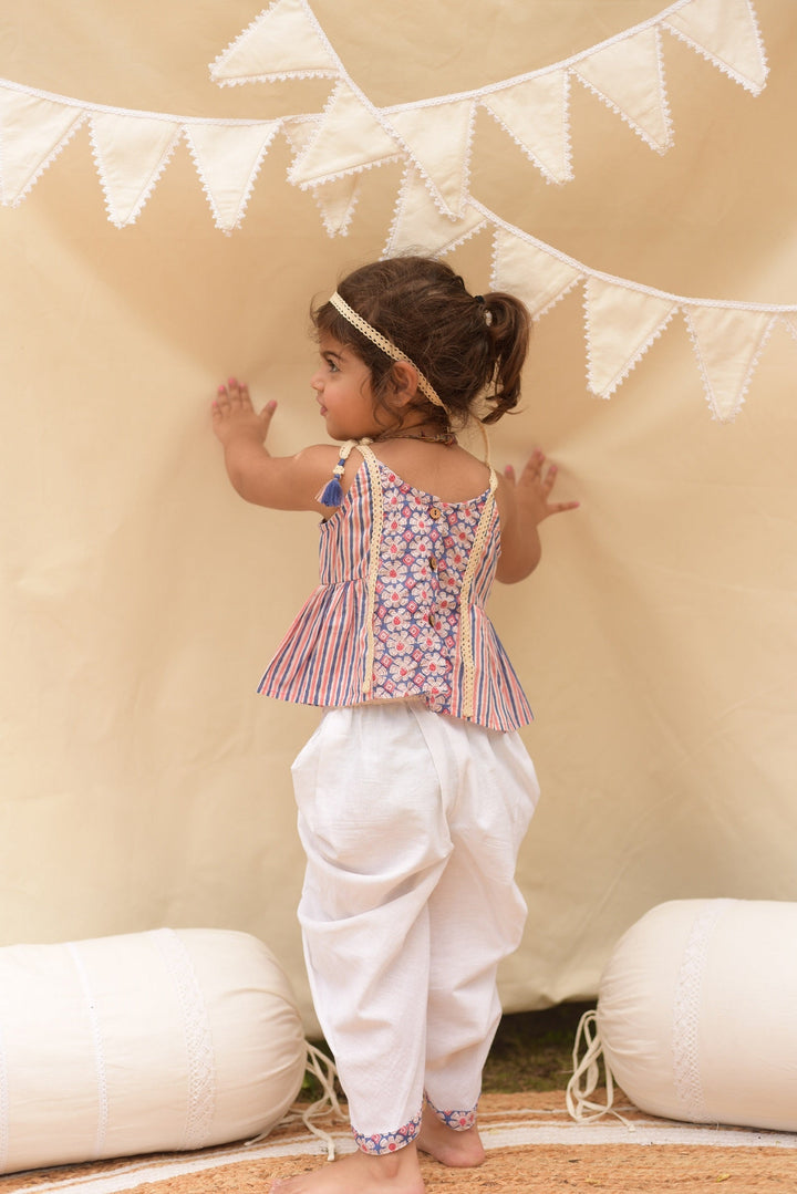 Meera Dhoti Crop-Top Set | SHOBITAM