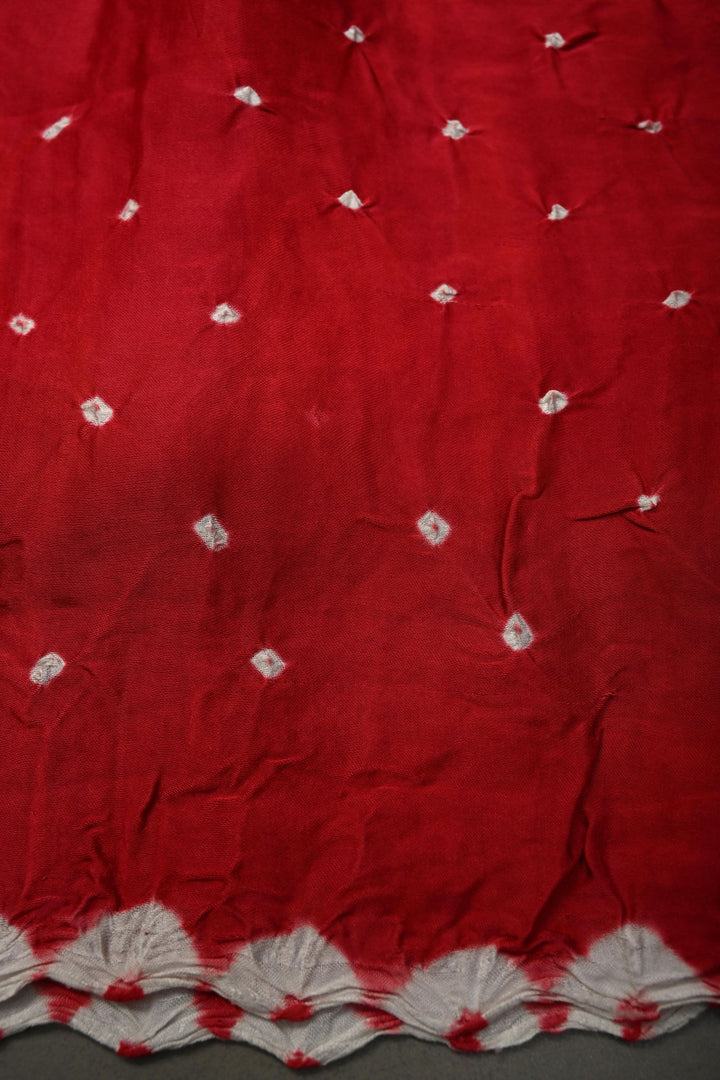 Elegant Rani Pink Modal Silk Saree Featuring hand Bandhani and Kalamkari Digital Print | SHOBITAM