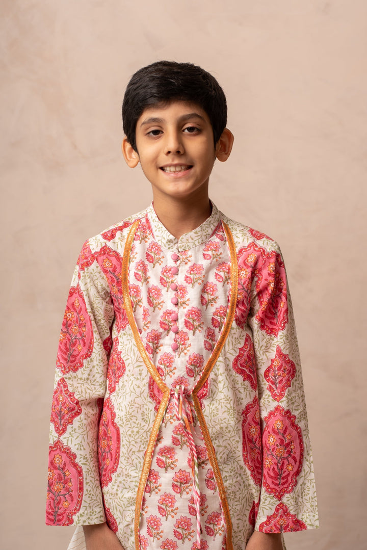 Jharokha Angrakha Kurta Set | SHOBITAM