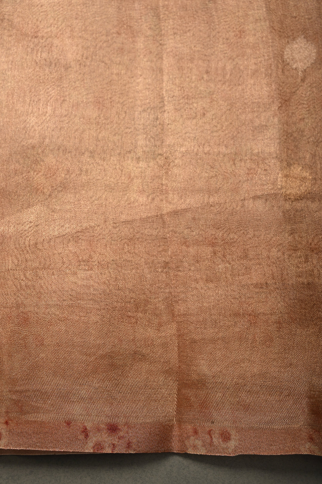 Dusty Rose Banarasi Organza Silk Saree with Sona Rupa Butta and Zari Border | SILK MARK CERTIFIED | SHOBITAM