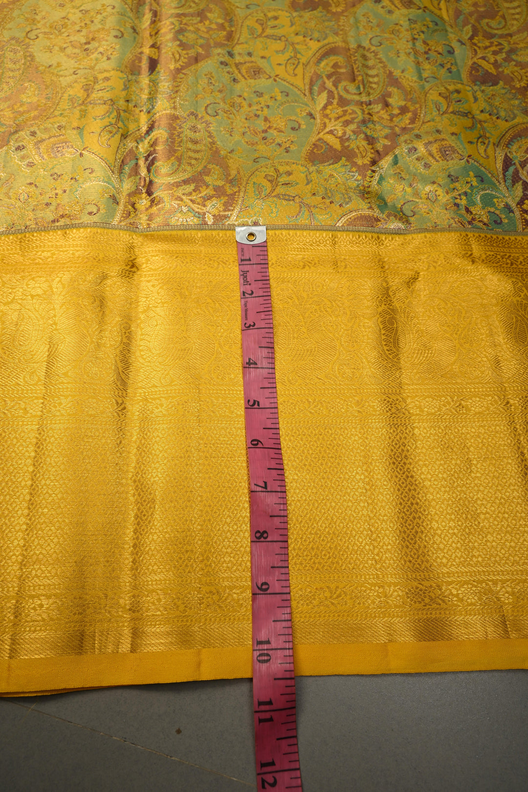 Rangkaat Style on Pure Kanjivaram Tissue Silk Saree with Meenakari Brocade and Zari Border | SILK MARK CERTIFIED | SHOBITAM