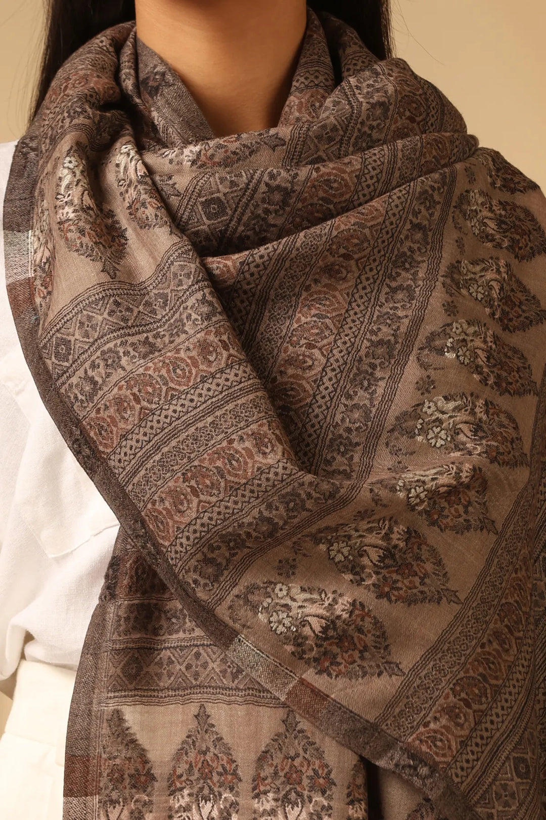 Rhea Cashmere Stole | SHOBITAM