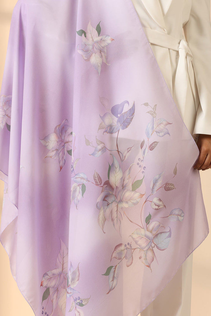 Lavender Beauty Isla Silk Scarf | SHOBITAM