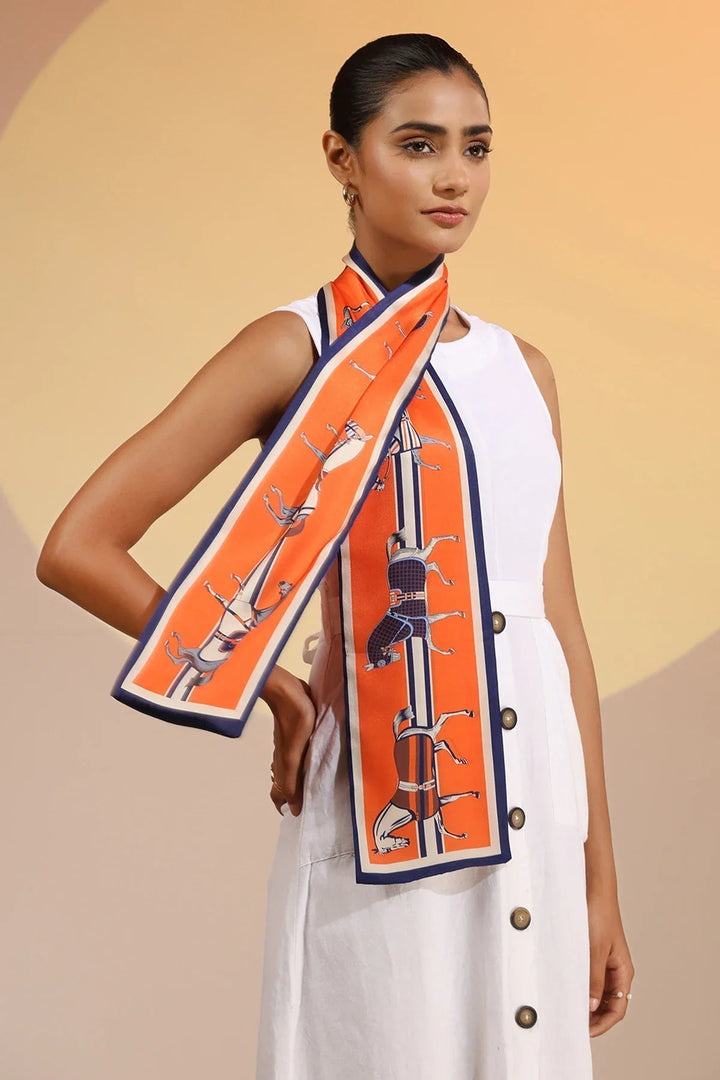Alani Silk Neck Scarf | SHOBITAM