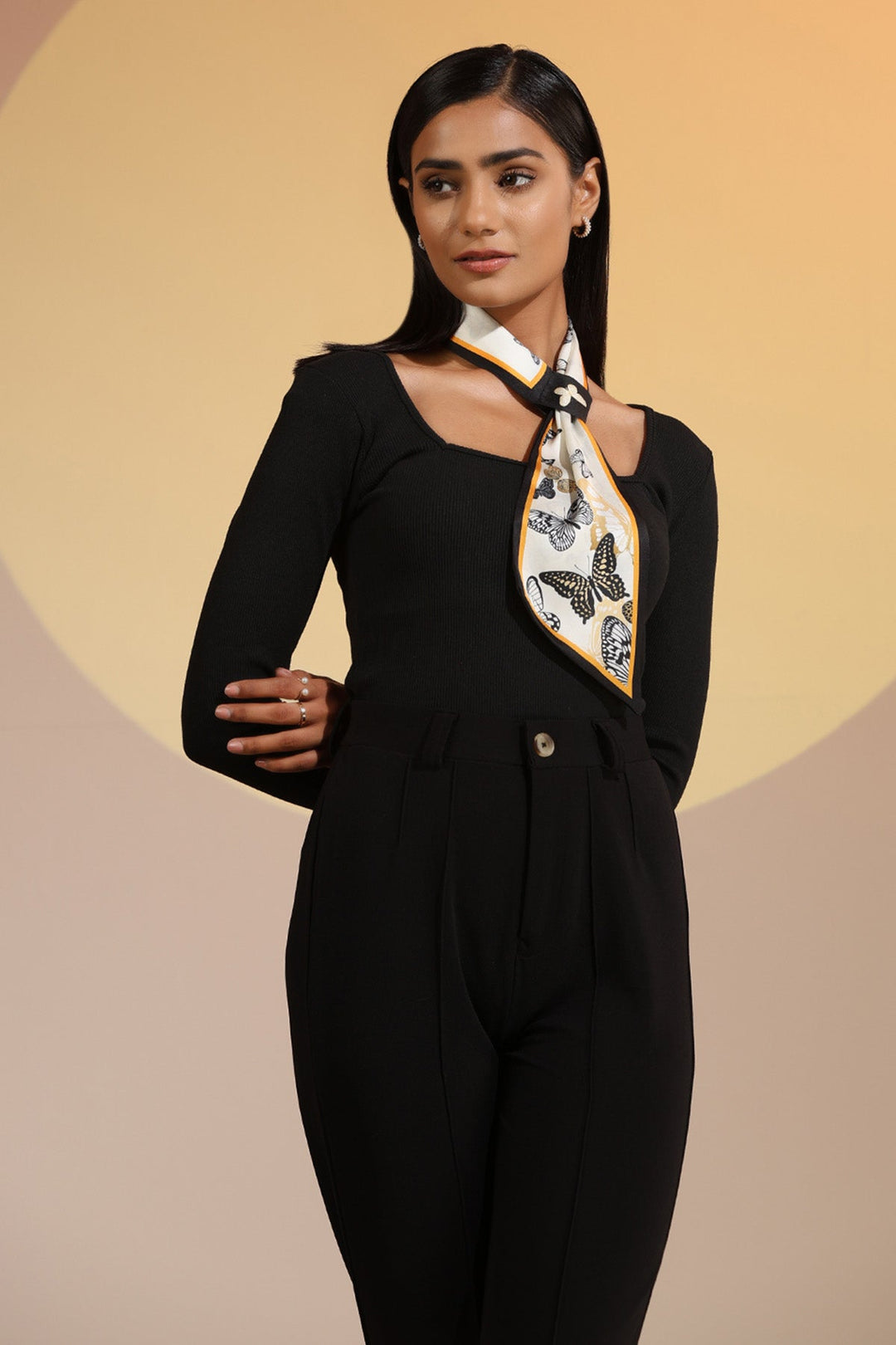 Luxurious Winslet Silk Neck Scarf | SHOBITAM