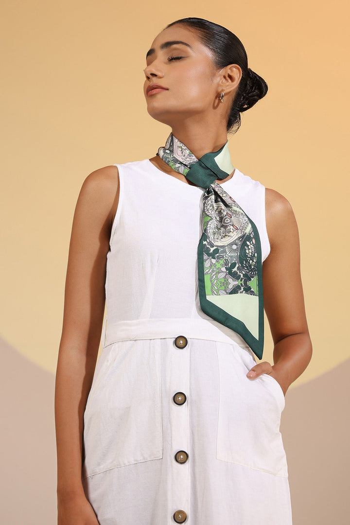 Luxurious Maple Silk Scarf | SHOBITAM