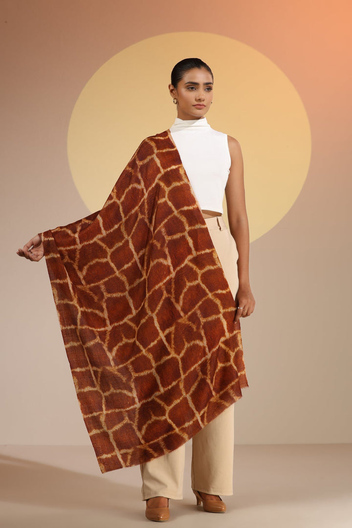Stacy Cashmere Fine Wool Stole | SHOBITAM