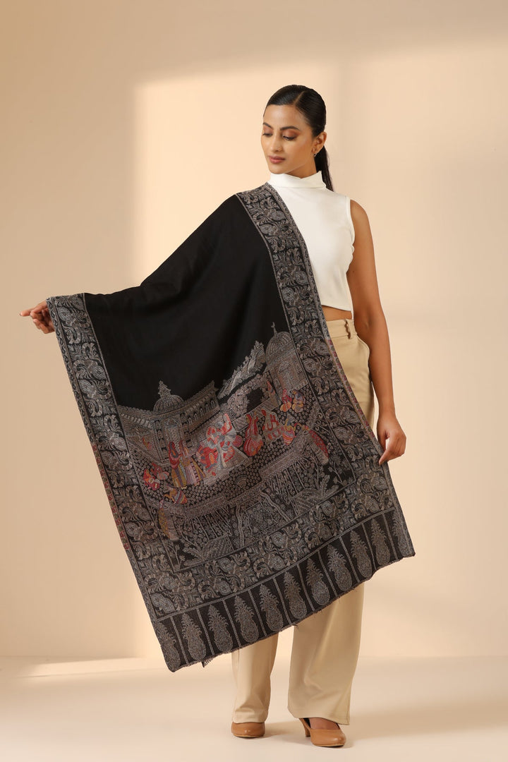 Shwena Cashmere Fine Wool Stole | SHOBITAM
