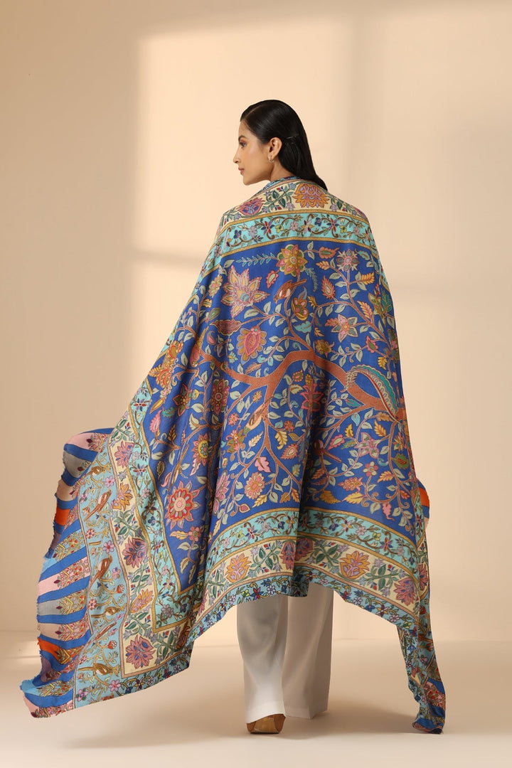Aziza Cashmere Fine Wool Shawl for Men & Women | SHOBITAM
