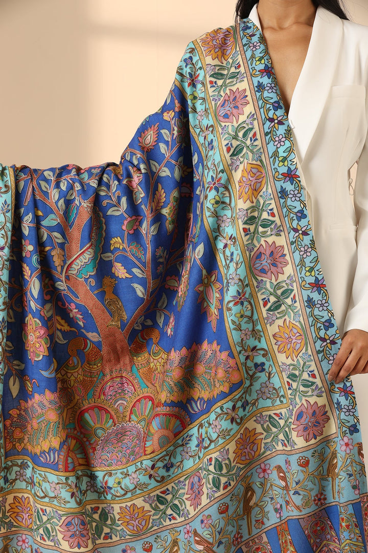 Aziza Cashmere Fine Wool Shawl for Men & Women | SHOBITAM