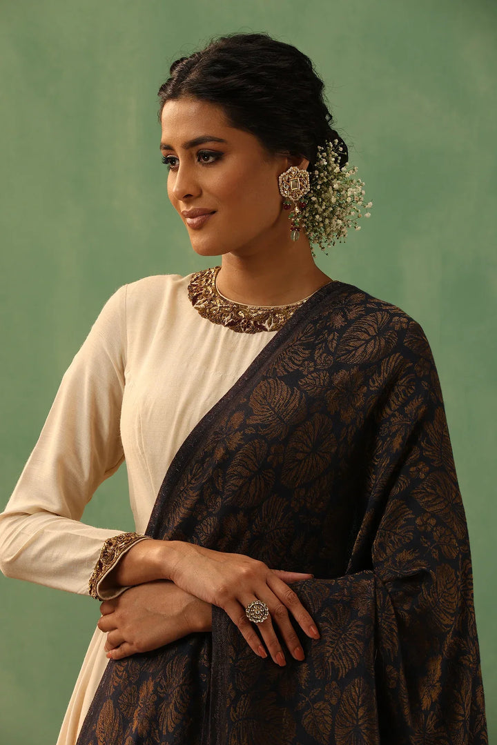 Oviya Cashmere Fine Wool Shawl for Men & Women | SHOBITAM