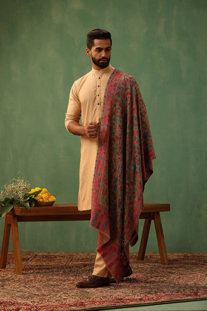 Multicolor Eloitte Cashmere Material: Cashmere Fine Wool Stole, 28x80