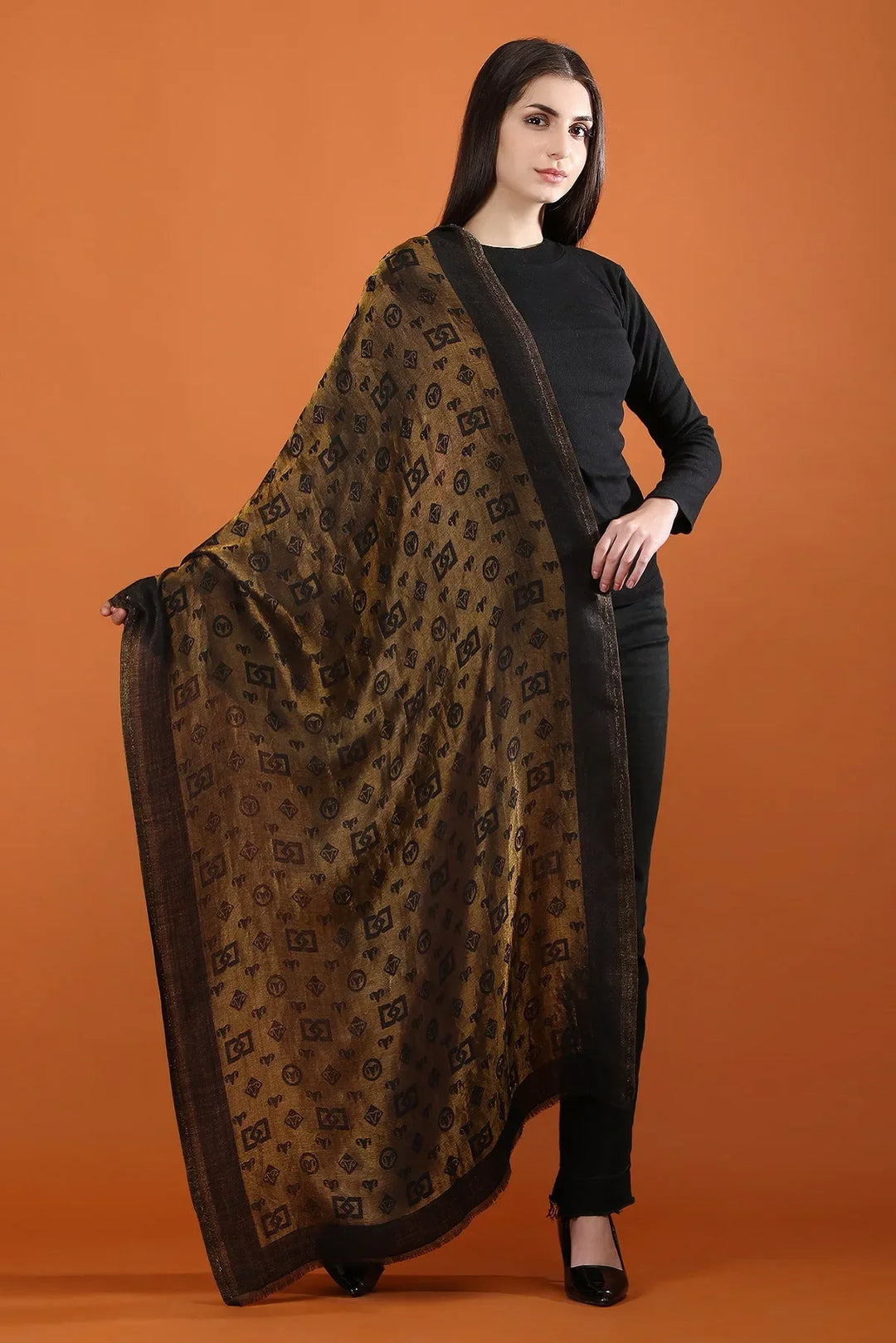 CASHMERE ZARI REVERSIBLE STOLE | SHOBITAM