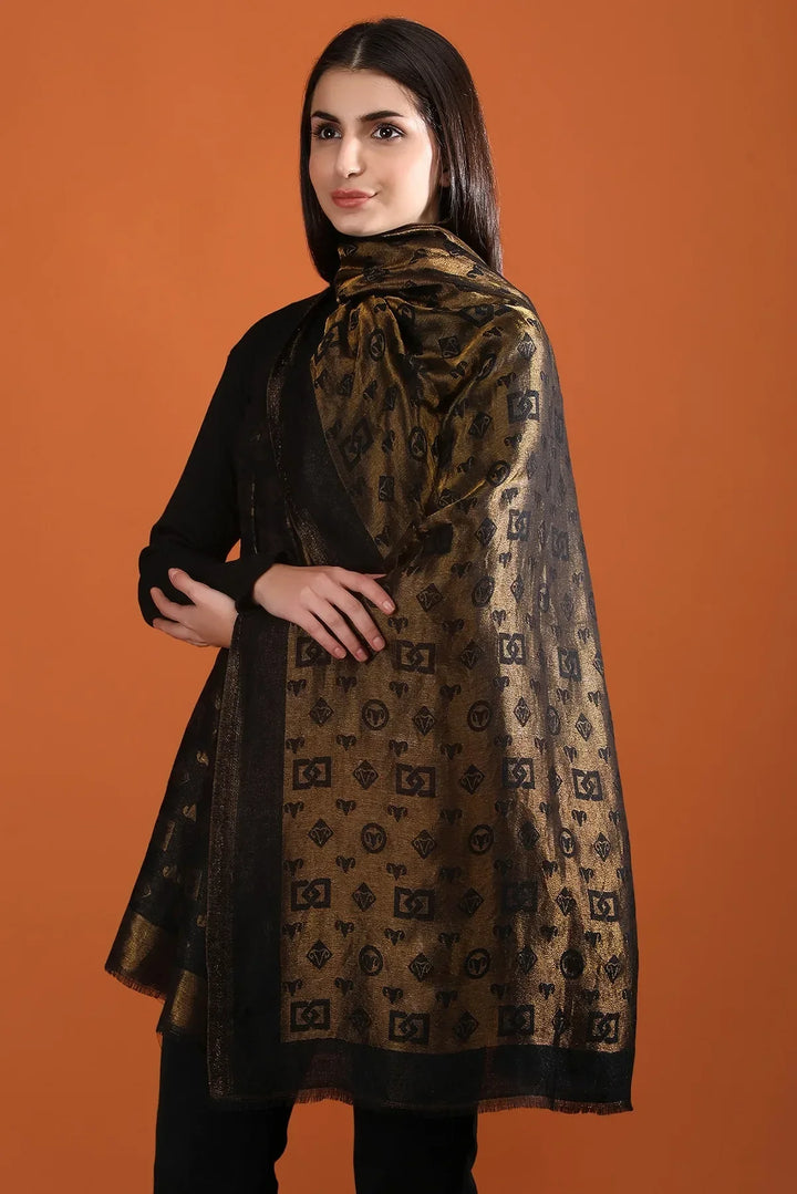 CASHMERE ZARI REVERSIBLE STOLE | SHOBITAM