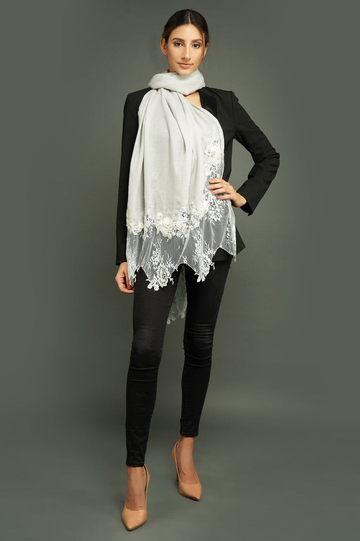 Cashmere 3D Wool Stole | SHOBITAM