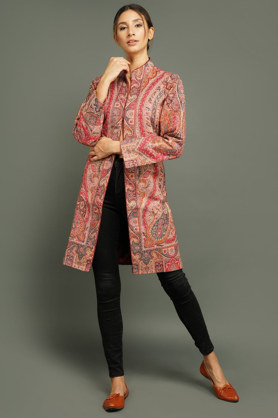 Long Paisley Vintage Jacket | SHOBITAM