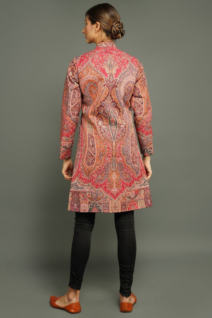 Long Paisley Vintage Kashmiri Coat for Women | Made To Order