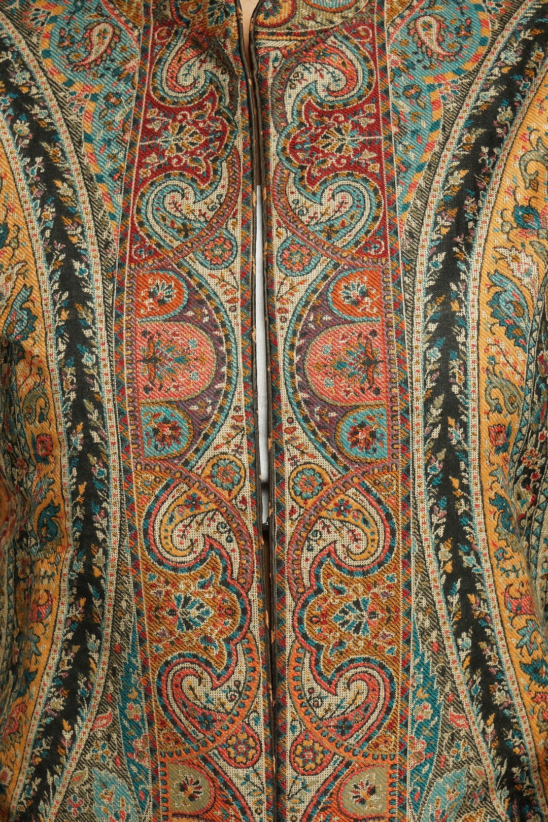 Kashmiri Paisley Vintage Long Coat for Women | Made To Order