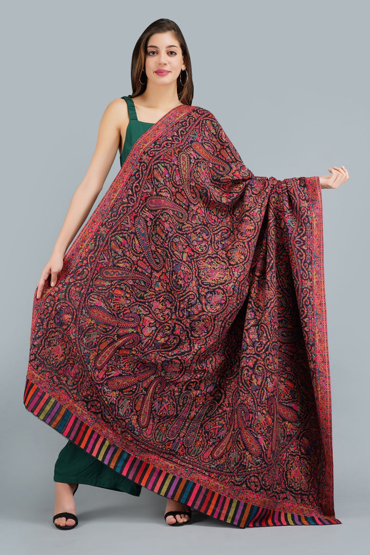 Pashmina In Kani Weave Full Shawl for Men & Women | SHOBITAM