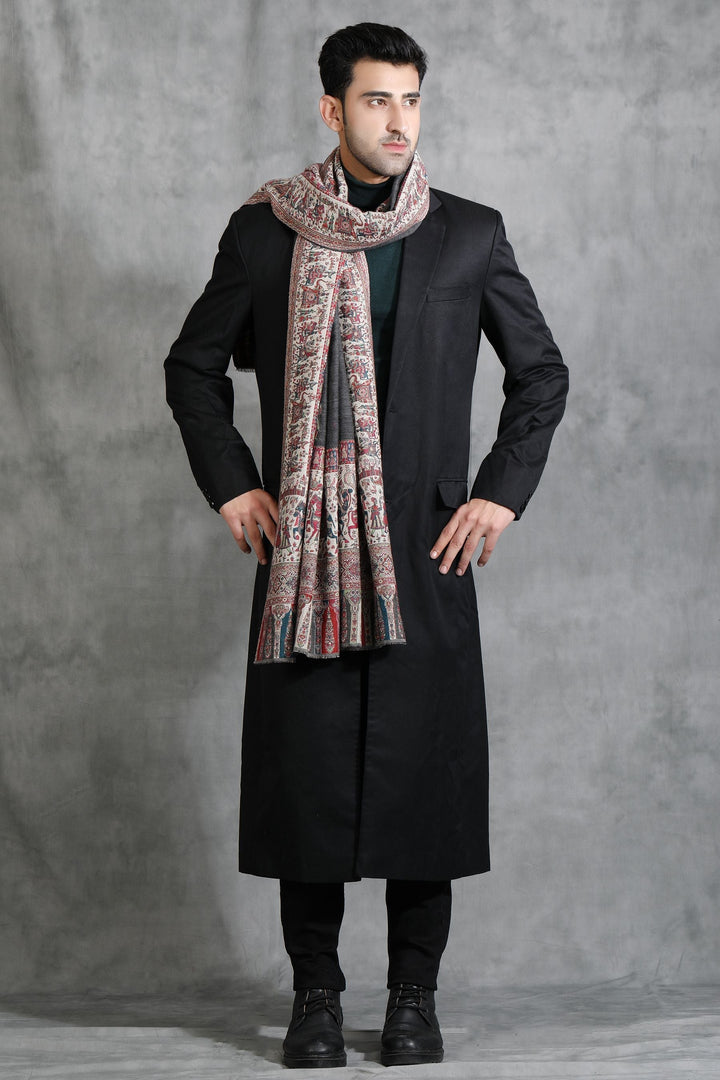 Pashmina Barat Design Shawl for Men | SHOBITAM