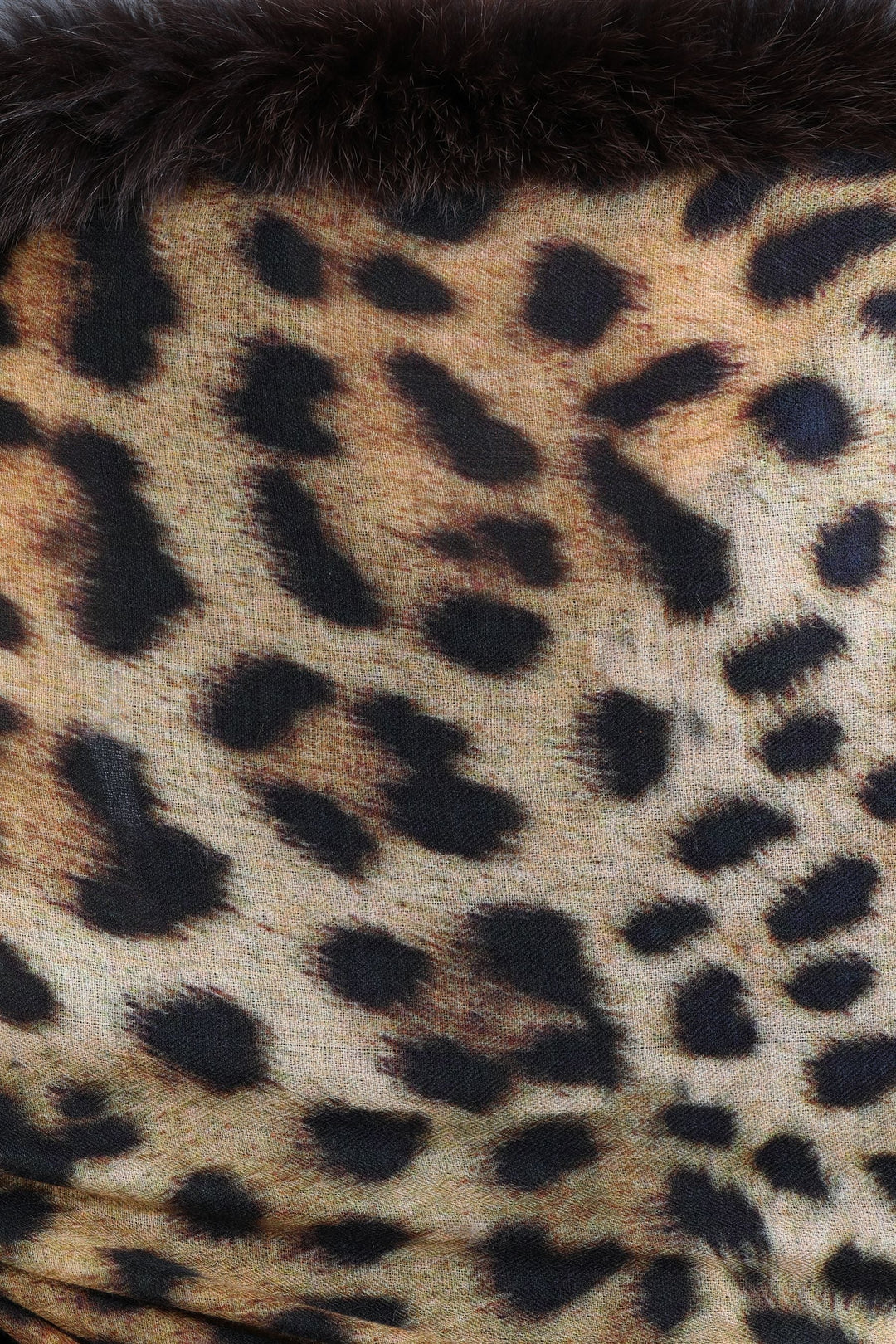 Cashmere Digital Animal Print With High Quality Fur | SHOBITAM