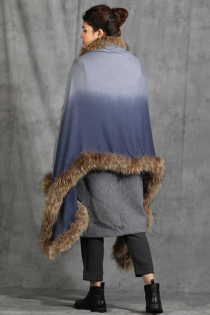 Cashmere High-Quality Fur Stole | SHOBITAM