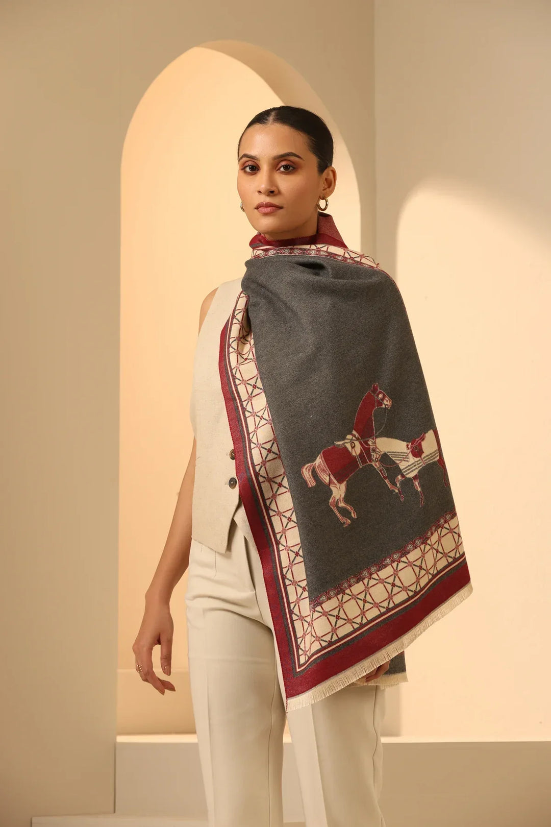 Olivia Cashmere Stole | SHOBITAM