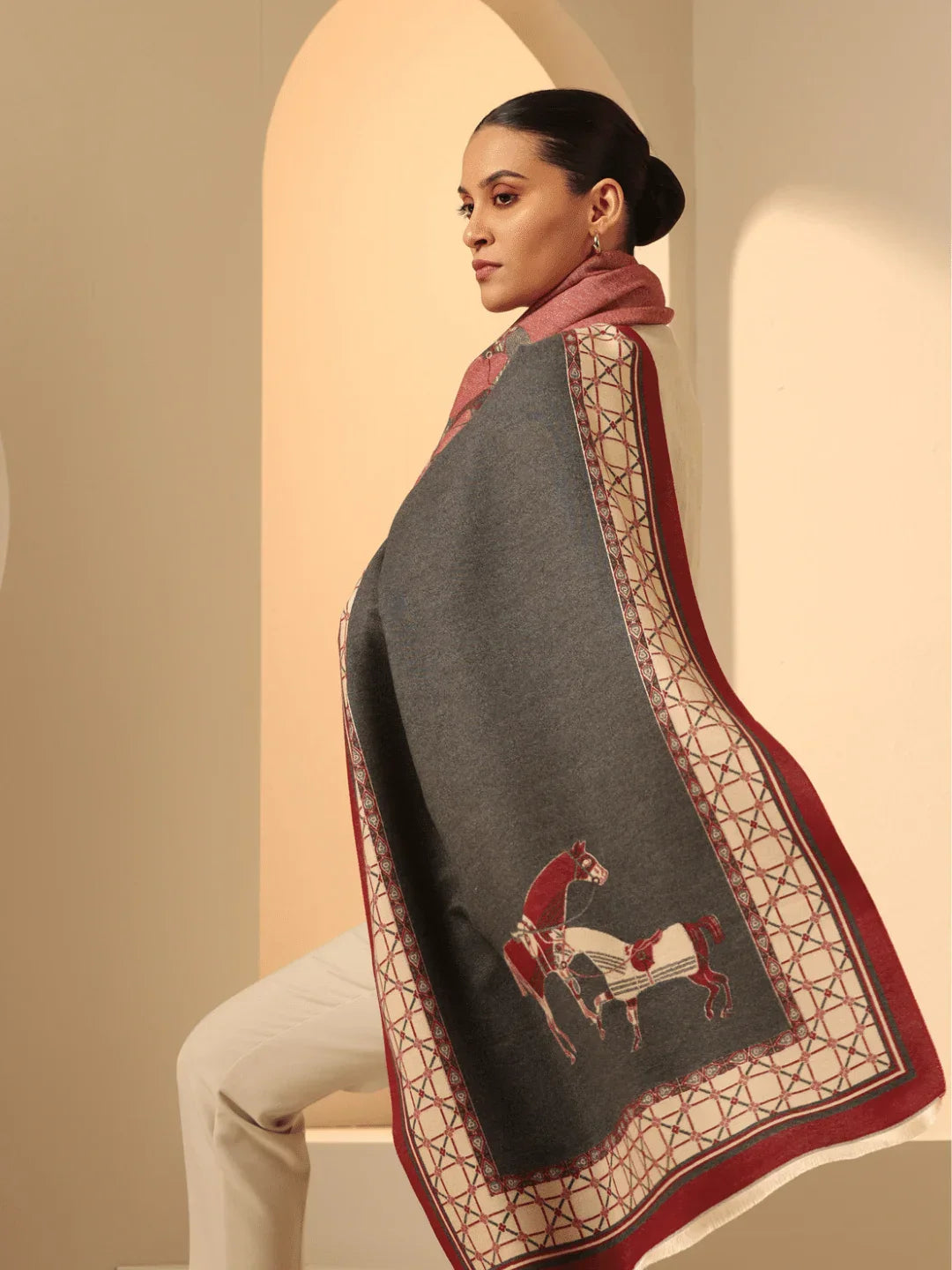 Olivia Cashmere Stole | SHOBITAM