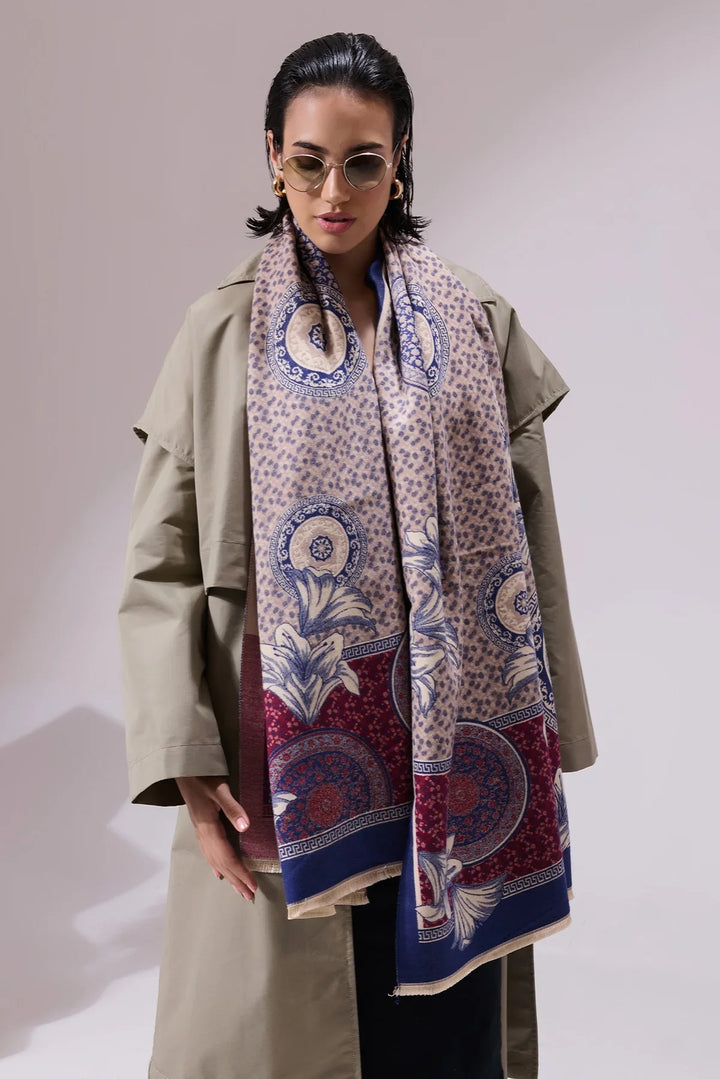 Mishma Multicolor Heritage Cashmere stole Size 8x80/71X203