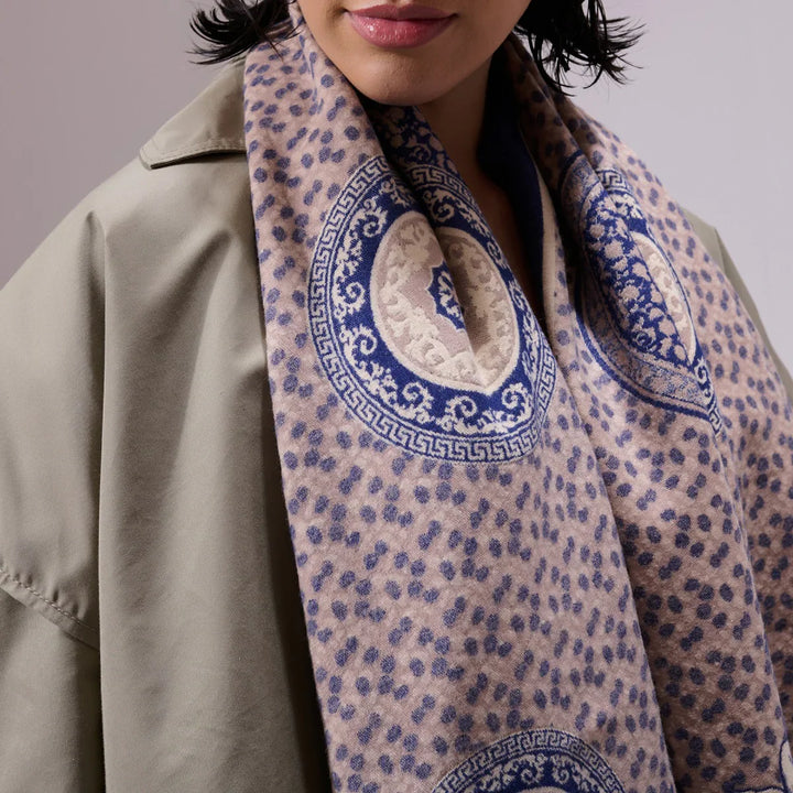 Mishma Multicolor Heritage Cashmere stole Size 8x80/71X203