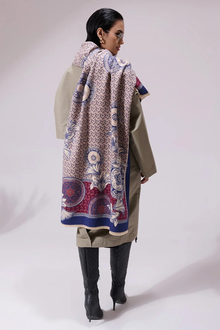 Mishma Multicolor Heritage Cashmere stole Size 8x80/71X203